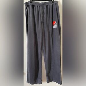 Cleveland Browns Men’s Sz Lrg Gray NFL Sleepwear Comfy Fleece Drawstring Pants